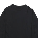 WOOLRICH Mens Black Long Sleeve T-Shirt 2XL Crew Neck Cotton Classic Fit