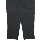 DICKIES Mens Cotton Blend Black Relaxed Straight Trousers W36 L30 Workwear Zip