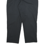 DICKIES Mens Cotton Blend Black Relaxed Straight Trousers W36 L30 Workwear Zip