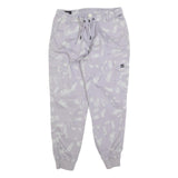 REELL Mens Cotton Blend Slim Faded Purple Cargo Joggers W32 L28 Zip Closure