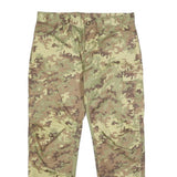 Unbranded Mens Synthetic Green Camouflage Regular Fit Straight Leg Trousers W36
