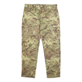 Unbranded Mens Synthetic Green Camouflage Regular Fit Straight Leg Trousers W36