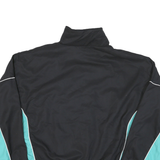WILSON Mens Black & Mint Green Zip Jacket L Polyester Blend Colourblock