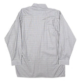 SIRNA Mens Grey Shirt L Cotton Blend Classic Fit Button Front Pocket Casual