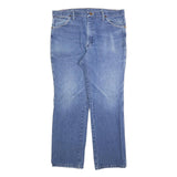 WRANGLER Mens Regular Fit Blue Denim Jeans W36 L30 Classic Cotton Blend Zip