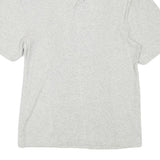 CALVIN KLEIN JEANS Mens Grey Short Sleeve Plain Polo Shirt L Cotton Blend Casual