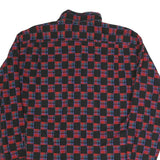 COLDOR Mens Red & Black Check Shirt XL Cotton Blend Long Sleeve Casual
