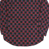 COLDOR Mens Red & Black Check Shirt XL Cotton Blend Long Sleeve Casual
