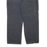 DICKIES Mens Jeans Black Regular Straight Denim Medium W44 L30 Workwear Zip
