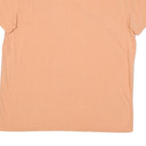 NAUTICA Mens Peach V-Neck T-Shirt XL Cotton Blend Casual Logo Embroidered
