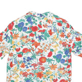 GERRY WEBBER Womens White Floral Print Shirt L Summer Patterned Lightweight