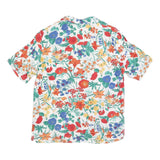 GERRY WEBBER Womens White Floral Print Shirt L Summer Patterned Lightweight