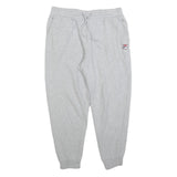 FILA Womens Joggers Grey L W32 L26 Cotton Blend Regular Tapered Fit Relaxed