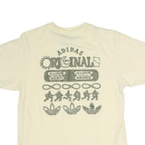ADIDAS Mens Cream Originals Graphic T-Shirt M Short Sleeve Crew Neck Casual Wear