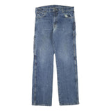 DICKIES Mens Blue Regular Fit Straight Denim Jeans W33 L32 Workwear Cotton Blend