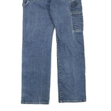 DICKIES Mens Blue Regular Fit Straight Denim Jeans W33 L32 Workwear Cotton Blend