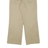 PATRIOT Womens Cotton Blend Beige Regular Fit Straight Trousers W24 L27