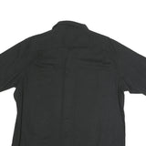 WRANGLER Mens Black Cotton Blend Short Sleeve Shirt L Casual Button Front
