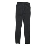 LEVI'S 721 Womens Jeans Black Slim Skinny Denim Raw W24 L27 Distressed