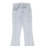 AUSTIN LANDING Womens Jeans Light Blue Slim Flared Denim W23 L31 Stylish Star