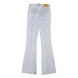 AUSTIN LANDING Womens Jeans Light Blue Slim Flared Denim W23 L31 Stylish Star