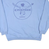 CHIEMSEE Mens Blue Pullover Sweatshirt L Embroidered Logo Casual Comfort