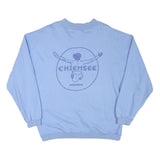 CHIEMSEE Mens Blue Pullover Sweatshirt L Embroidered Logo Casual Comfort