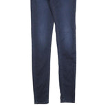 LEVI'S Womens Jeans Blue Slim Skinny Denim Medium W25 L32 Stretch Zip 710