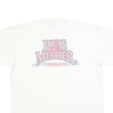 STEDMAN Mens White Lucas & Mercier Graphic T-Shirt L Short Sleeve Crew Neck
