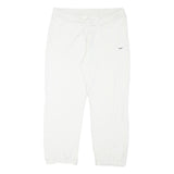 WOOLRICH Womens Joggers White M W32 L24 Cotton Blend Relaxed Tapered
