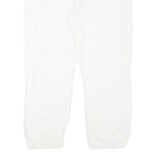 WOOLRICH Womens Joggers White M W32 L24 Cotton Blend Relaxed Tapered