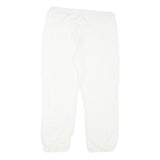 WOOLRICH Womens Joggers White M W32 L24 Cotton Blend Relaxed Tapered