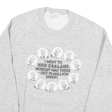 RANCATIRA Womens Grey XL Cotton Blend Crew Neck Sweatshirt Sheep Graphic