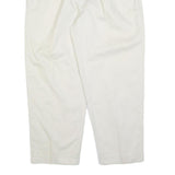 POLO RALPH LAUREN Mens Cotton Blend White Regular Fit Straight Trousers W36 L27
