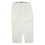 POLO RALPH LAUREN Mens Cotton Blend White Regular Fit Straight Trousers W36 L27