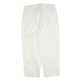 POLO RALPH LAUREN Mens Cotton Blend White Regular Fit Straight Trousers W36 L27