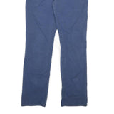 CARHARTT Mens Cotton Blend Navy Regular Straight Trousers W33 L32 Workwear Zip