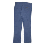 CARHARTT Mens Cotton Blend Navy Regular Straight Trousers W33 L32 Workwear Zip