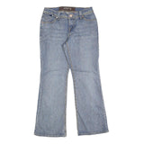 GRANE Womens Blue Regular Flared Denim Light W28 L28 Zip Cotton Blend Jeans