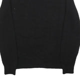 CALVIN KLEIN JEANS Mens Black White Logo Patterned Wool Blend Jumper M Crew Neck