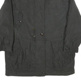 HMC Womens Black Zip Jacket XL Polyester Plain Casual Outerwear