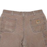 CARHARTT Mens Shorts Brown Casual XL W36 Durable Workwear Utility Pocket