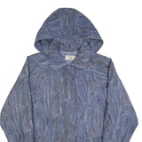 NEWPORT Womens Blue Hooded Jacket XL Polyester Blend Zip Plain Lightweight