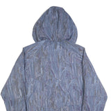 NEWPORT Womens Blue Hooded Jacket XL Polyester Blend Zip Plain Lightweight