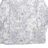 NEWPORT Womens Grey & White Printed Zip Jacket UK 18 Polyester Blend Floral