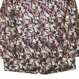 Womens Black & Gold Pattern Button Jacket UK 16 Polyester Blend Classic Fit