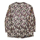 Womens Black & Gold Pattern Button Jacket UK 16 Polyester Blend Classic Fit