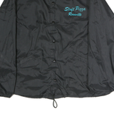 PRO FIT Mens Black XL Polyester Coach Jacket Button Closure Lightweight