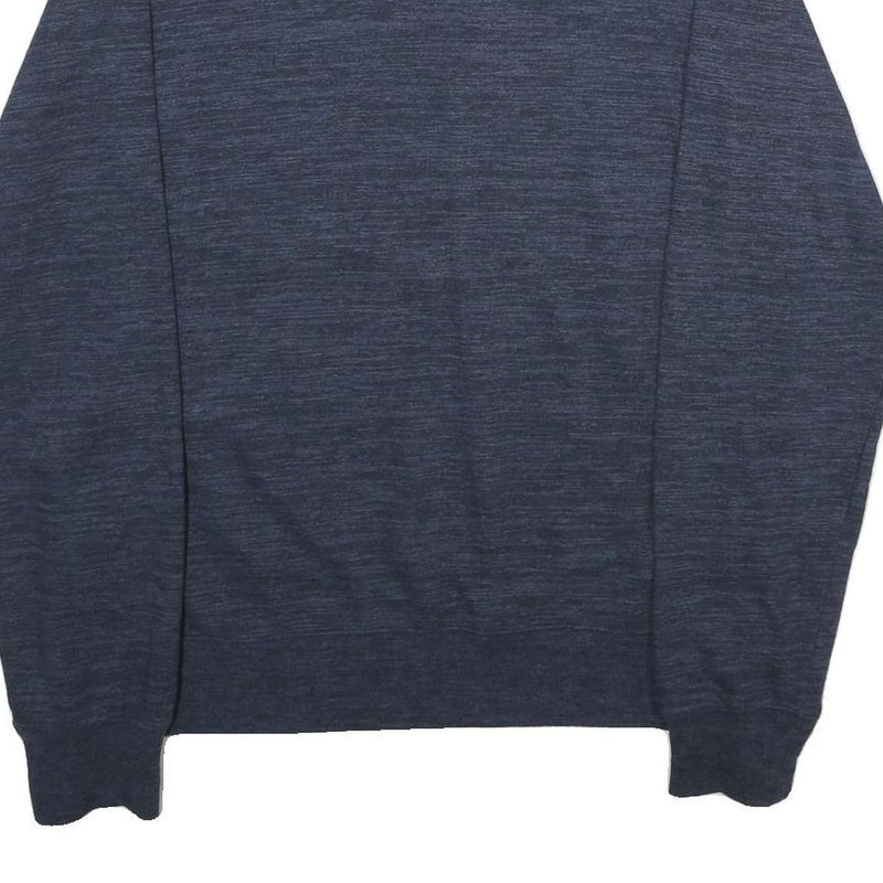 CHAMPION Mens Blue Crew Neck L Cotton Blend Pullover Sweatshirt Classic Style