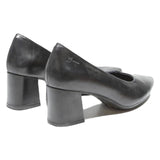 DORKING Womens Classic Black Leather Mid Heel Court Shoes UK 5 Stylish